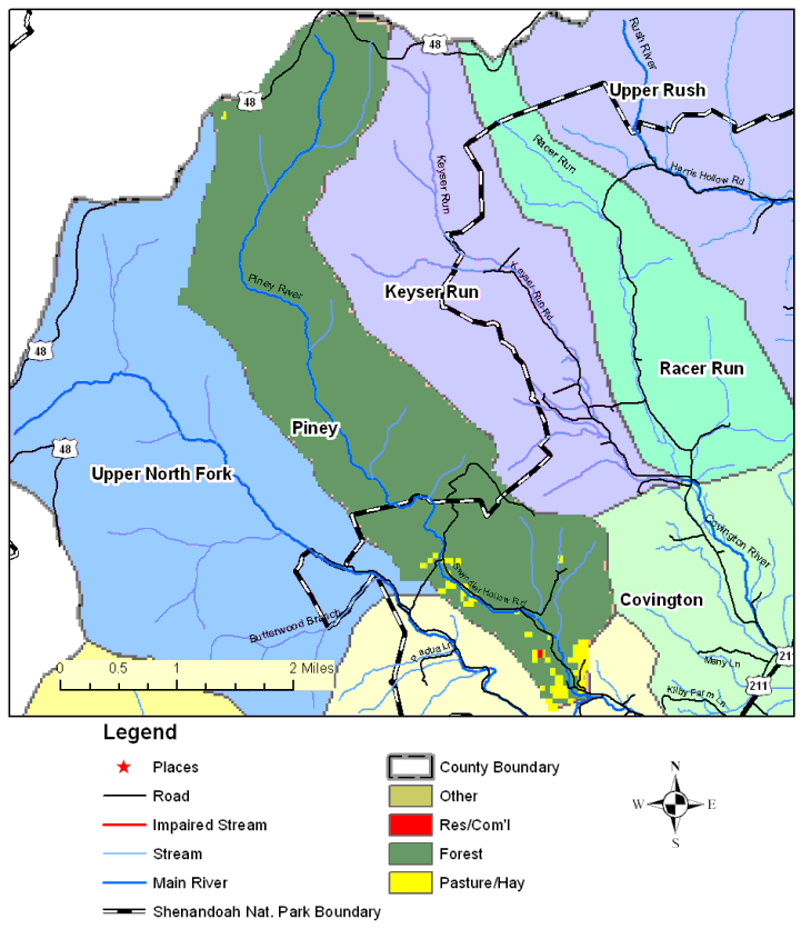 Piney River, Land Cover Map